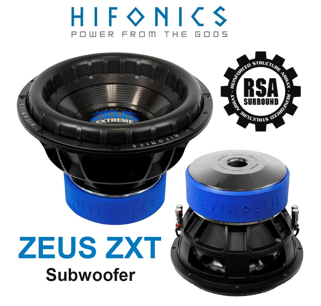 HIFONICS ZXT10D2 ZEUS EXTREME SUBWOOFER 25 cm (10") 5000 Watt ZEUS ZXT